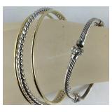 Premier design jewelry, silvertone CZ stretch