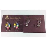 Premier design jewelry, silvertone heart earrings