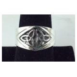 Double Trinity Knot Band Ring, 6.5 grams Sterling