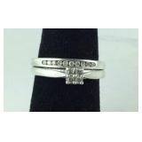 Genuine Diamond Engagement Set, 4.1 grams