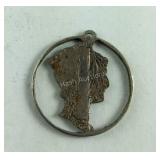Cut-Out Mercury Dime Pendant