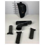 Hi Point model C 9 mm pistol with 3 magazines a