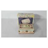 Handpainted Cherub jewelry box in original box,