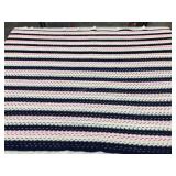 Knitted blanket, approximately 56"× 104"