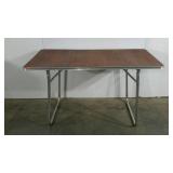 Small, lightweight folding table, 48 x 24, top is