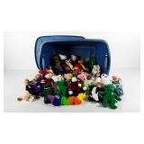 Ty Beanie Babies collection, storage tote half