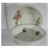 Two was basins,  floral designs