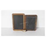 Two small chalkboard with eraser, 8x10.5 and
