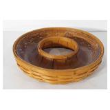 Longaberger chip and dip basket with protector,