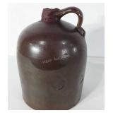 Stoneware whiskey jug, 15"