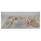Textiles, doilies and table toppers, most are