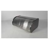 Stainless steel bread box, 17.5" × 10" × 7"