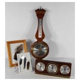 Two weather stations, wall mount is Airguide,