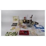 Craft supplies, makeup, scale, hedge trimmers