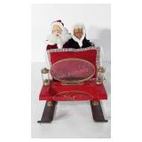 Holiday decor, Santa and Mrs. Claus "A Sleigh
