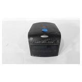 Digital clock radio with CD player, powers up