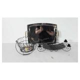 Home decor, includes serving tray, candlestick