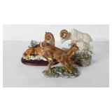 Homco porcelain figurines, 6"-7", includes