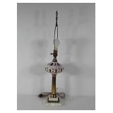 Decorative Bohemia glass table lamp with marble