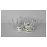 French lead crystal tumblers and Crown Windsor