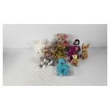 Plush toys, including TY Beanie Babies, with