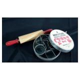 Miniature cookie cutters and rolling pin