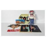Mixed group, includes Willie Nelson doll, Loretta