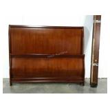 Sleigh bed, 60" queen, bolt on rails, but no