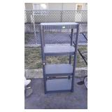 Poly Storage shelf, 22wx12dx48" tall