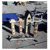 Gardening Accessories decor. 3 Bird Feeders, one