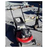 Yard Machines Pushmower, rear grass catch bag,