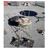 3pc Iron works decor lot, Ice Cream Parlor Chair