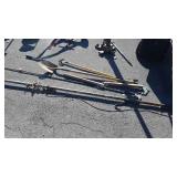 Tool lot, tree limb Prunner wood handle, shovel,