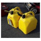 Two 5 gallon Diesel Fuel cans