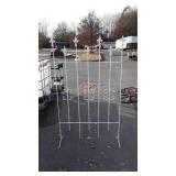 Iron Made Gardening Trellis, white painted, self