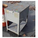 Early metal Portable Tub type File Cabinet,