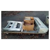 Skid lot of Miscellaneous, flooring tile, one saw