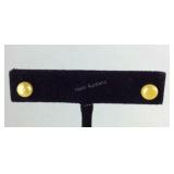 Yellow cultured freshwater pearl stud earrings