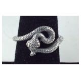 Sterling silver size 7 snake ring