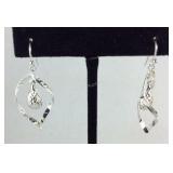 Sterling silver 2.6gr spiral earrings