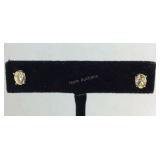 Brazilian citrine .50ct stud earrings in platinum