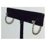 Lever back Hoop Earrings