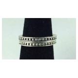 (2 Stackable Rings) Signed SPJ - Bead Design