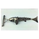 Cabochon Blue Sapphire Eyed Articulating Fish