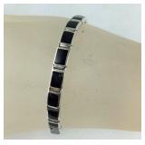 Black Onyx Bracelet Made in Thailand, 13.3 grams