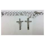 Rosary necklace and cross pendant