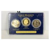 James Madison presidential coin set