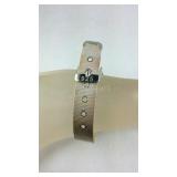 Silvertone bracelet not sterling as marked 8in