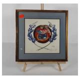 Army Wife Seal print, signed and numbered, framed