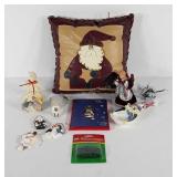 Christmas holiday decorations,  Santa pillow,